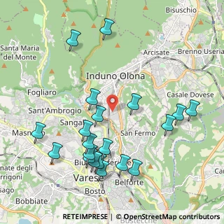 Mappa Via Campo dei Fiori, 21056 Induno Olona VA, Italia (2.2385)
