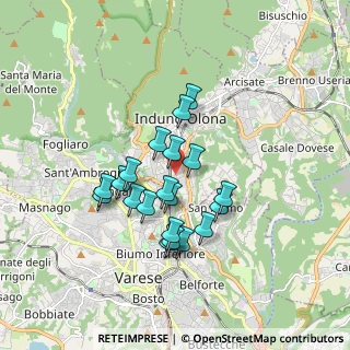 Mappa Via Campo dei Fiori, 21056 Induno Olona VA, Italia (1.4235)