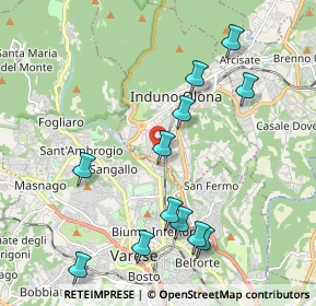 Mappa Via Trento, 21056 Induno Olona VA, Italia (2.165)