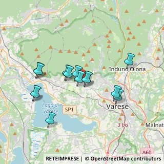 Mappa Via della Valle, 21020 Casciago VA, Italia (3.255)