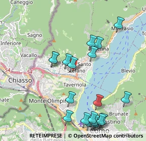 Mappa Via Costa D'Oro, 22012 Cernobbio CO, Italia (2.3445)