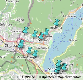 Mappa Via Costa D'Oro, 22012 Cernobbio CO, Italia (2.16143)