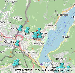 Mappa Via Costa D'Oro, 22012 Cernobbio CO, Italia (2.68357)