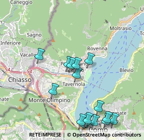 Mappa Via Davide Bernasconi, 22012 Cernobbio CO, Italia (2.2525)