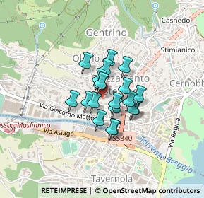 Mappa Via Costa D'Oro, 22012 Cernobbio CO, Italia (0.2445)