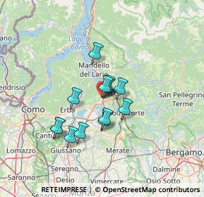 Mappa Via IV Novembre, 23868 Valmadrera LC, Italia (9.81615)
