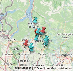 Mappa Via IV Novembre, 23868 Valmadrera LC, Italia (8.12615)