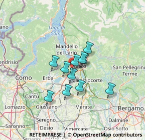 Mappa Via 4 Novembre, 23868 Valmadrera LC, Italia (8.91091)