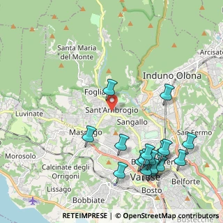 Mappa Vicolo Camairago, 21100 Varese VA, Italia (2.52059)