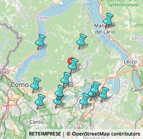 Mappa Via Giuseppe Parini, 22030 Caslino D'erba CO, Italia (7.77923)