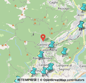 Mappa Via Giuseppe Parini, 22030 Caslino D'erba CO, Italia (3.13167)