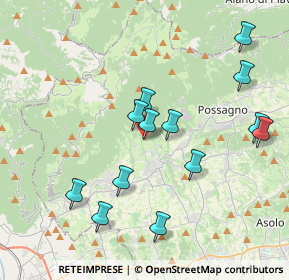 Mappa Via Monte Pertica, 31017 Pieve del Grappa TV, Italia (3.88923)