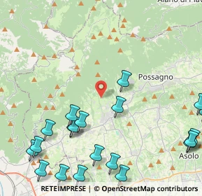 Mappa Via Monte Pertica, 31017 Pieve del Grappa TV, Italia (5.839)