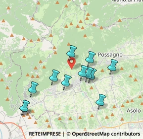 Mappa Via Monte Pertica, 31017 Pieve del Grappa TV, Italia (3.6)