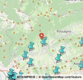 Mappa Via Monte Pertica, 31017 Pieve del Grappa TV, Italia (7.4795)