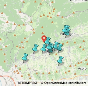 Mappa Via Monte Pertica, 31017 Pieve del Grappa TV, Italia (2.9)