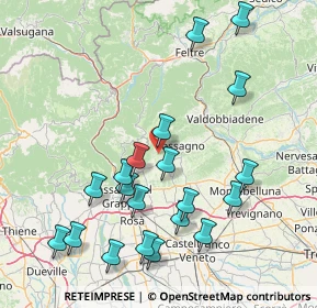 Mappa Via Monte Pertica, 31017 Pieve del Grappa TV, Italia (17.234)