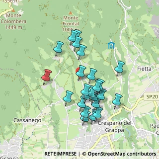 Mappa Via Monte Pertica, 31017 Pieve del Grappa TV, Italia (0.82083)