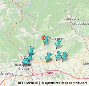 Mappa Via Monte Pertica, 31017 Pieve del Grappa TV, Italia (7.61182)