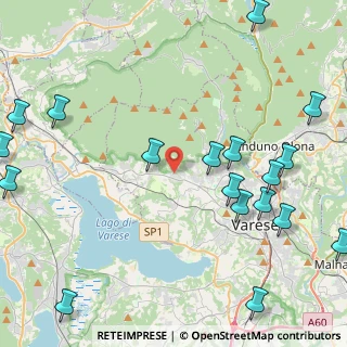 Mappa Via Campo dei Fiori, 21020 Luvinate VA, Italia (5.91611)