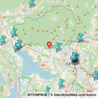 Mappa Via Campo dei Fiori, 21020 Luvinate VA, Italia (5.91765)
