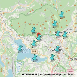 Mappa Via Campo dei Fiori, 21020 Luvinate VA, Italia (4.24273)