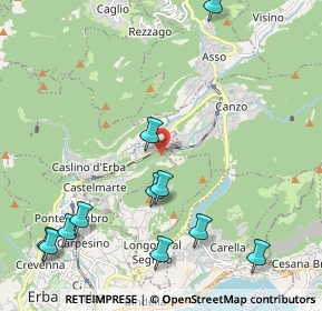 Mappa Cascina emilia, 22030 Castelmarte CO, Italia (2.61636)