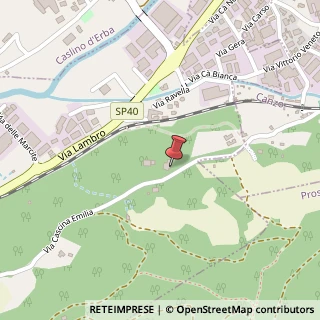 Mappa Cascina Emilia, 22030 Castelmarte, Como (Lombardia)