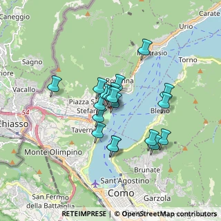 Mappa Piazza Roma, 22012 Cernobbio CO, Italia (1.22)