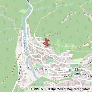 Mappa Via Salita Belvedere,  12, 22030 Caslino d'Erba, Como (Lombardia)