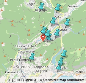 Mappa Via Cascina Ravella, 22030 Castelmarte CO, Italia (1.835)