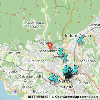 Mappa Via Canetta Giovanni, 21100 Varese VA, Italia (2.6025)