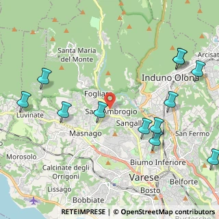 Mappa Via Canetta Giovanni, 21100 Varese VA, Italia (2.61917)