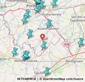 Mappa Pravisdomini, 33082 Azzano Decimo PN, Italia (10.6905)