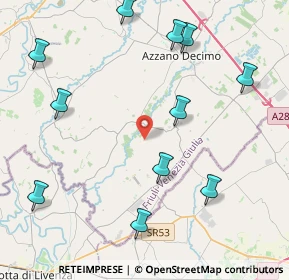 Mappa Pravisdomini, 33082 Azzano Decimo PN, Italia (5.00182)