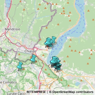 Mappa Via Don Gabriele della Bella Prevosto, 22012 Cernobbio CO, Italia (3.23563)
