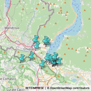 Mappa Via Don Gabriele della Bella Prevosto, 22012 Cernobbio CO, Italia (3.33133)