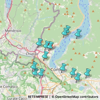 Mappa Via Don Gabriele della Bella Prevosto, 22012 Cernobbio CO, Italia (4.13786)