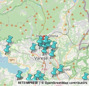 Mappa Via Cortina, 21056 Induno Olona VA, Italia (4.766)