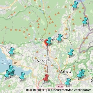 Mappa Via Cortina, 21056 Induno Olona VA, Italia (7.17188)