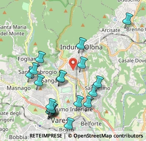 Mappa Via Cortina, 21056 Induno Olona VA, Italia (2.2025)