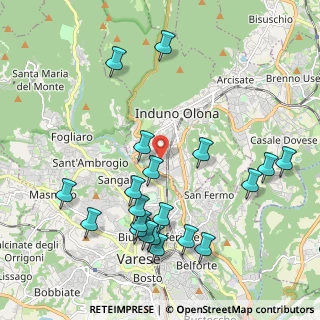 Mappa Via Cortina, 21056 Induno Olona VA, Italia (2.267)