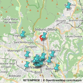 Mappa Via Cortina, 21056 Induno Olona VA, Italia (2.50167)