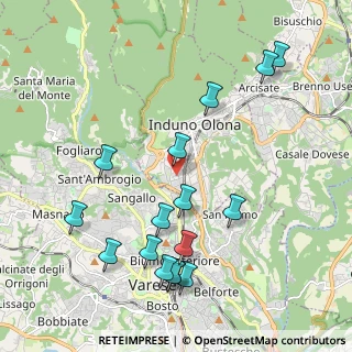 Mappa Via Cortina, 21056 Induno Olona VA, Italia (2.26875)