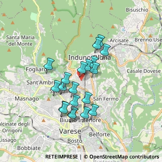 Mappa Via Cortina, 21056 Induno Olona VA, Italia (1.4955)