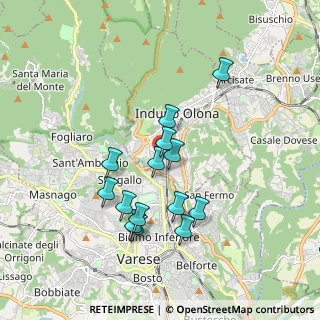 Mappa Via Cortina, 21056 Induno Olona VA, Italia (1.59429)