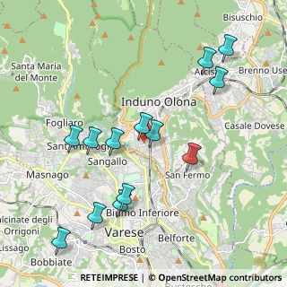 Mappa Via Cortina, 21056 Induno Olona VA, Italia (2.09308)