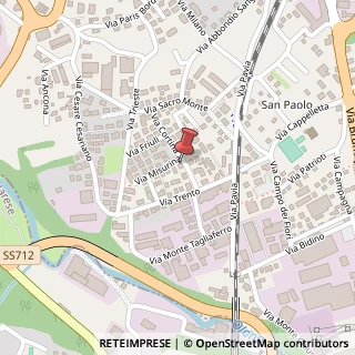 Mappa Via Cortina, 12, 21056 Induno Olona, Varese (Lombardia)