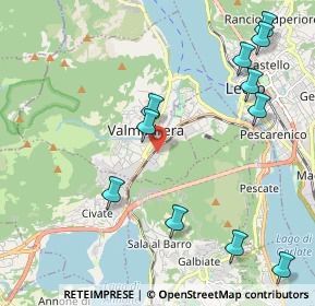 Mappa Via Fornaci, 23868 Valmadrera LC, Italia (2.48364)