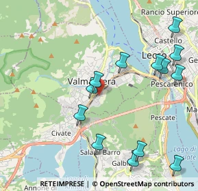Mappa Via Fornaci, 23868 Valmadrera LC, Italia (2.34615)
